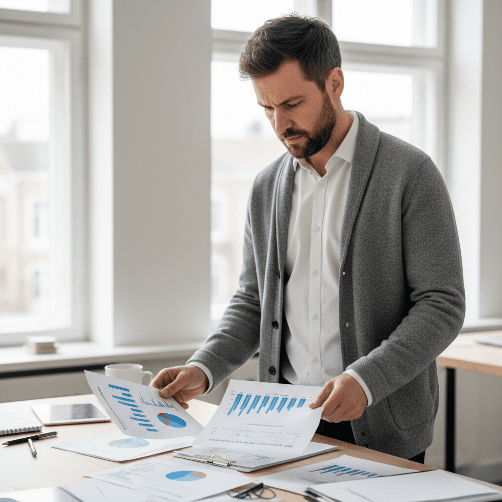 HR-ansvarig som planerar årets kompetensutveckling och medarbetarsamtal