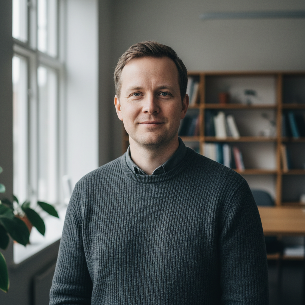 Nöjd planeringsansvarig med enkelt digitalt årshjul